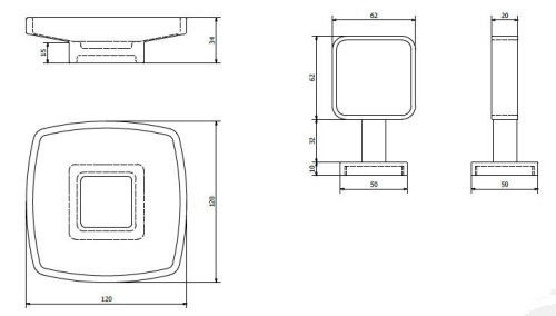 Sapho RIMO üveg szappantartó, króm (RM502)