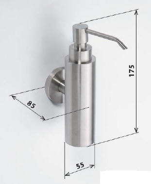 Sapho NEO szappanadagoló, 150ml, inox (104109015)
