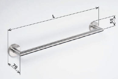 Sapho NEO törölközőtartó 65 cm, inox (104204045)