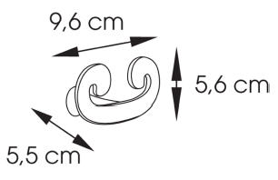 Sapho SISSI dupla fogas, bronz (332644)