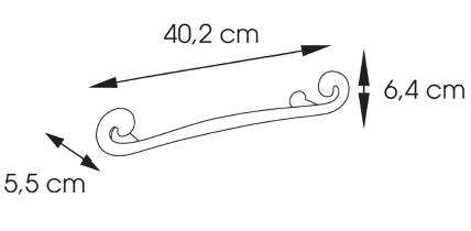 Sapho SISSI törölközőtartó 402x55 mm, króm (33214013)