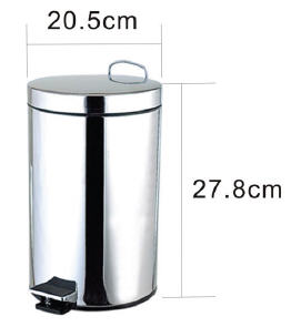 Aqualine 5 literes kerek szemetes kosár (27105)
