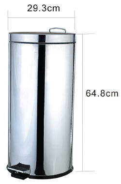 Aqualine 30 literes kerek szemetes kosár (27130)