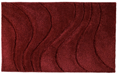 Sapho RIDDER LA OLA 60x90 cm fürdőszobai kilépő csúszásmentes betéttel piros (729316)
