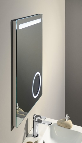 Sapho ASTRO 60x80 cm tükör LED világítással, beépített kozmetikai tükörrel MIRL2
