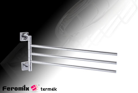 Feromix Tower 3 ágú fali törölközőtartó 0996.1