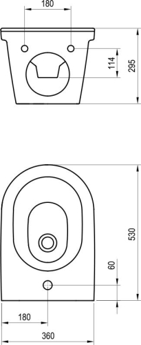Ravak Chrome fali bidé X01450