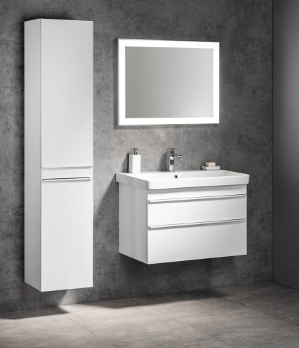 Sapho LUMINAR 60x80 cm tükör LED világítással alumínium kerettel, króm NL557