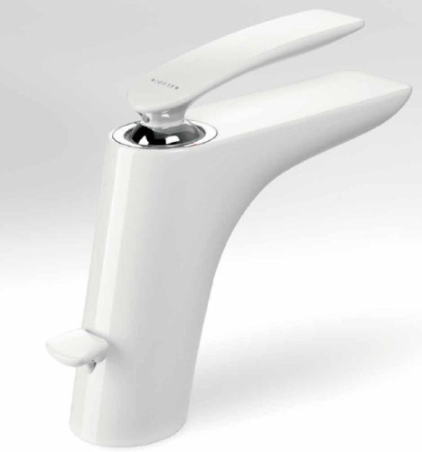 Kludi Balance White egykaros mosdócsaptelep, króm/fehér 520239175
