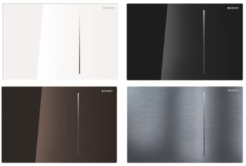 Geberit Sigma70 nyomólap fekete üveg Sigma 12 cm-es tartályhoz 115.620.SJ.1 (115620SJ1)