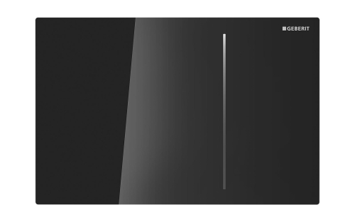 Geberit Sigma70 nyomólap fekete üveg Sigma 12 cm-es tartályhoz 115.620.SJ.1 (115620SJ1)
