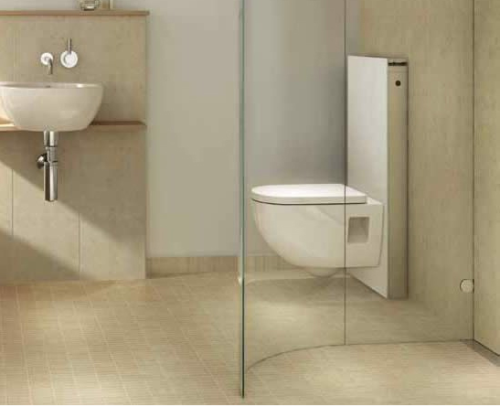 Geberit Monolith WC-modul fehér üveggel fali wc-hez 131.021.SI.1