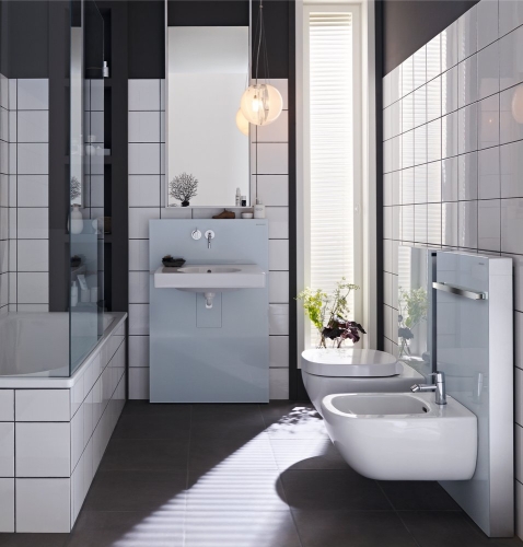 Geberit Monolith 131. 030. SI. 1 fehér üveg szerelőmodul fali bidéhez