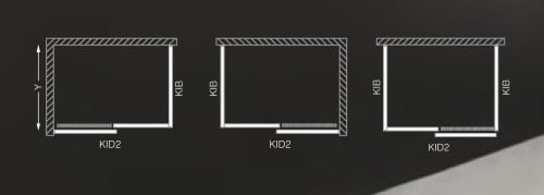 Roltechnik Kinedoor Line Kid2 2000 zuhanyajtó (brillant, transparent, 970-2000000-00-02)