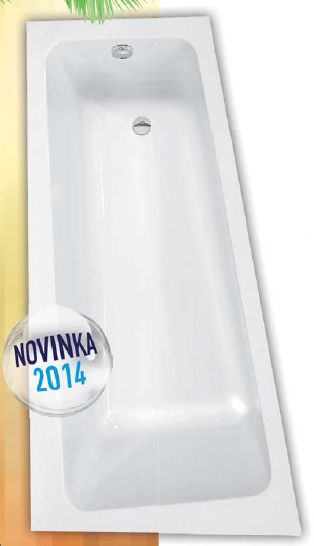 Roltechnik Eva Side 150x80 aszimmetrikus kád (jobbos, 150x80 cm, #9790000)