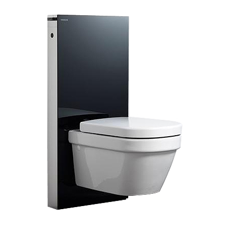 Geberit Monolith WC-modul fekete üveggel fali wc-hez 131.021.SJ.1
