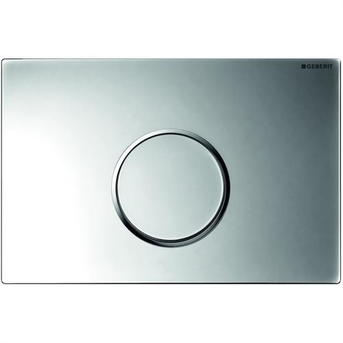 Geberit Sigma 10 115.758.xx.1 Nyomólap  (szálcsiszolt/fényes króm/szálcsiszolt rozsdamentes acél, #115.758.SN.1)