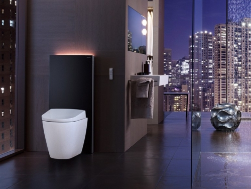 Geberit AquaClean Sela talpon álló wc beépített bidés funkcióval 146.174.11.1