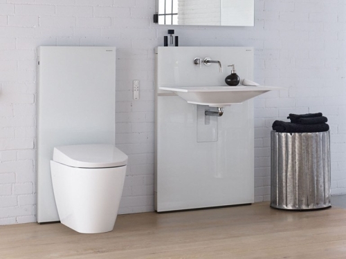 Geberit AquaClean Sela talpon álló wc beépített bidés funkcióval 146.174.11.1