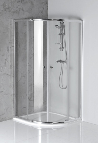 Aqualine ARLETA 90x90 cm-es negyedköríves zuhanykabin (HLS900)
