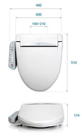 BluWash® BW-950 elektromos bidé – Led világítással