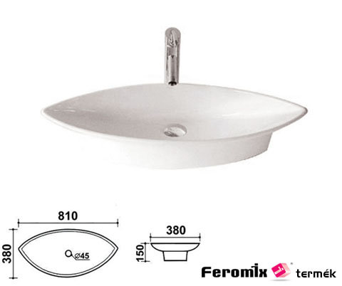 Feromix Arredo ARD-11 porcelán mosdó, 81x38x15 cm