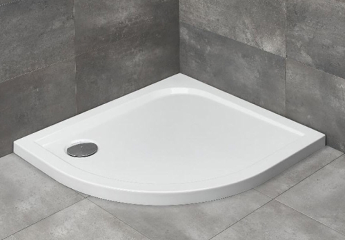 Radaway Delos E 90x80 cm aszimmetrikus zuhanytálca (90x80 cm, beépíthető / jobbos, #SDE8090-01R)