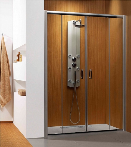 Radaway Dolphi Premium Plus DWD 150 zuhanyajtó   (147,2-151,5 cm, króm, Átlátszó, #33393-01-01N)