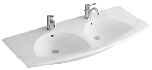 Villeroy & Boch Volano 130,5x560 cm-es beépíthető dupla mosdó 610913