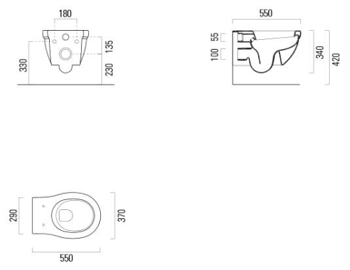 Sapho CLASSIC Fali wc (871211)