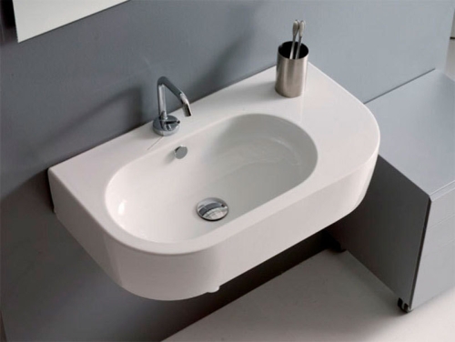 Sapho KERASAN FLO 75x42 cm aszimmetrikus mosdó (314301)