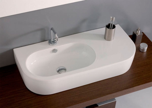 Sapho KERASAN FLO 90x42 cm aszimmetrikus mosdó (314401)