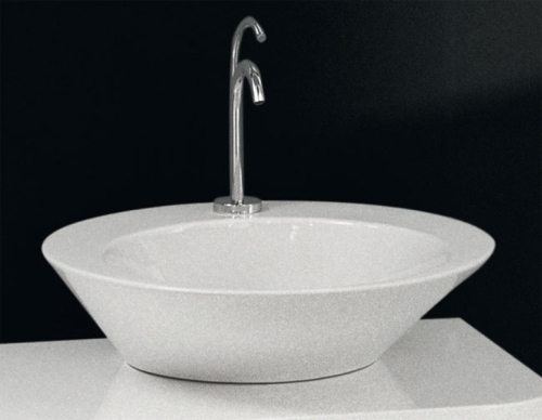 Sapho EDGE TONDO 54x54 cm Pultra szerelhető mosdó (26190301)