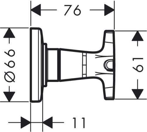 Hansgrohe Logis Classic elzárószelep színkészlet 71976 000 (71976000)