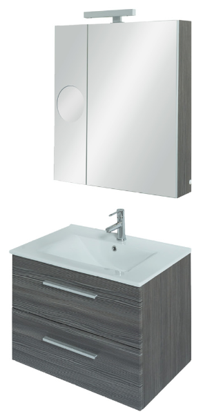 Tboss Miláno 75 fürdőszobabútor komplett szett  (dió)