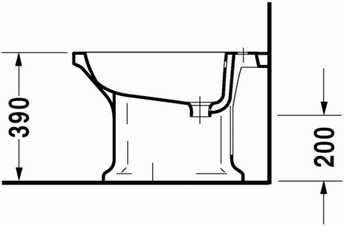 Duravit 1930 álló bidé 0267100000