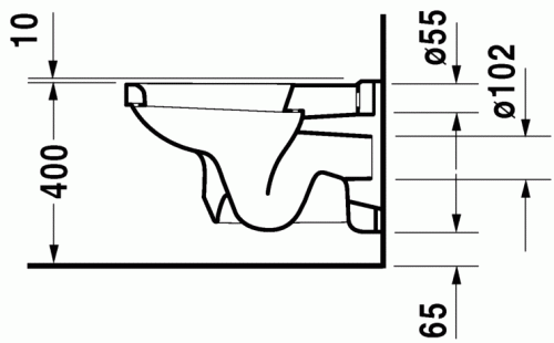 Duravit 1930 fali wc 0182090000