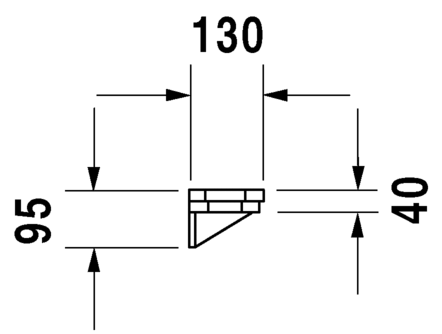 Duravit 1930 Polc 650 mm 0892650000