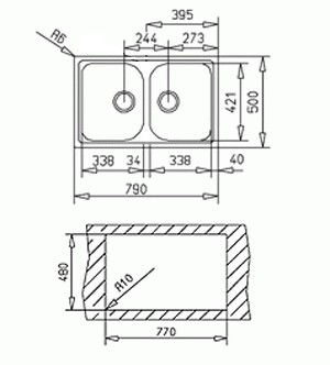 Teka Alba 80 B TG gránit mosogató * (Amber, #40143485)
