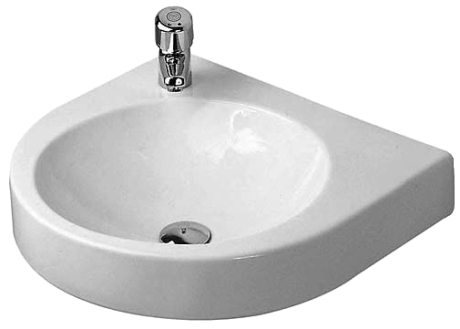 Duravit Architec 57,5x52 cm mosdó csaplyuk balra, szappanadagoló jobbra 0449580023