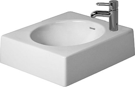 Duravit Architec 45x45 cm ráültethető mosdó csaplyuk jobbra 032045 00 08