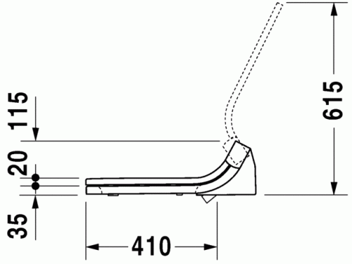 Duravit SensoWash DuraStyle e by Starck Dusch WC-ülőke 610200002004300