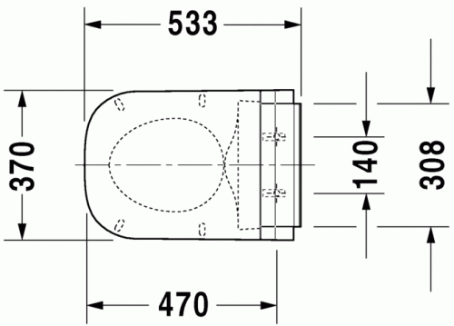 Duravit SensoWash Happy D.2 e by Starck Dusch WC-ülőke 610300002004300