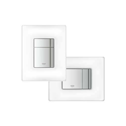 Grohe Skate Cosmopolitan nyomólap üveg felülettel, króm/daVinci szatén 38845MF0