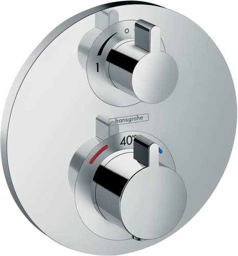 Hansgrohe Ecostat S falsík alatti termosztátos csaptelep, 2 fogyasztóhoz, króm 15758 000 (15758000)