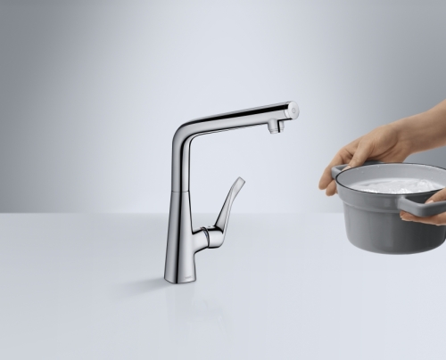 Hansgrohe Metris Select egykaros konyhai csaptelep, króm 14883 000 (14883000)
