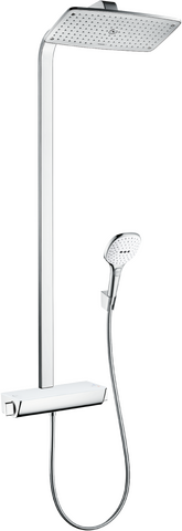 Hansgrohe Raindance Select E 360 EcoSmart Showerpipe króm/fehér 9 l/perc 27286 400 (27286400)