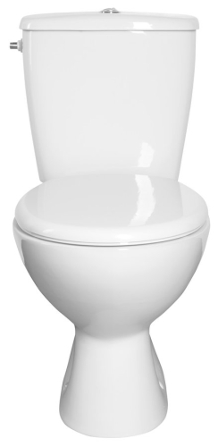 Aqualine MIGUEL WC kombi alsó kifolyású, öblítőtartállyal, króm dual gombos öblítéssel (LC2258)