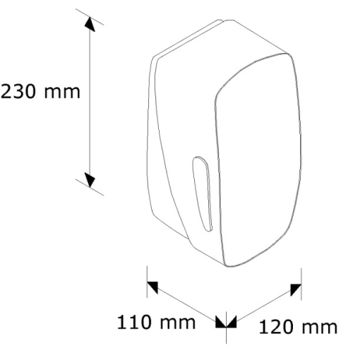 MERIDA MERCURY Folyékonyszappan adagoló - utántölthető (MERCU grey)