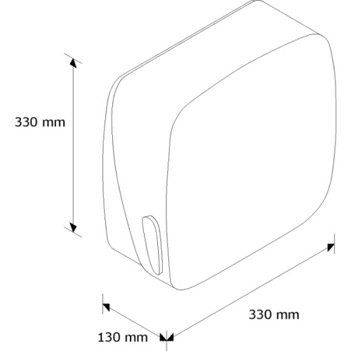 MERIDA MERCURY Hajtogatott papírtörölköző adagoló - mini (H2MERC grey)